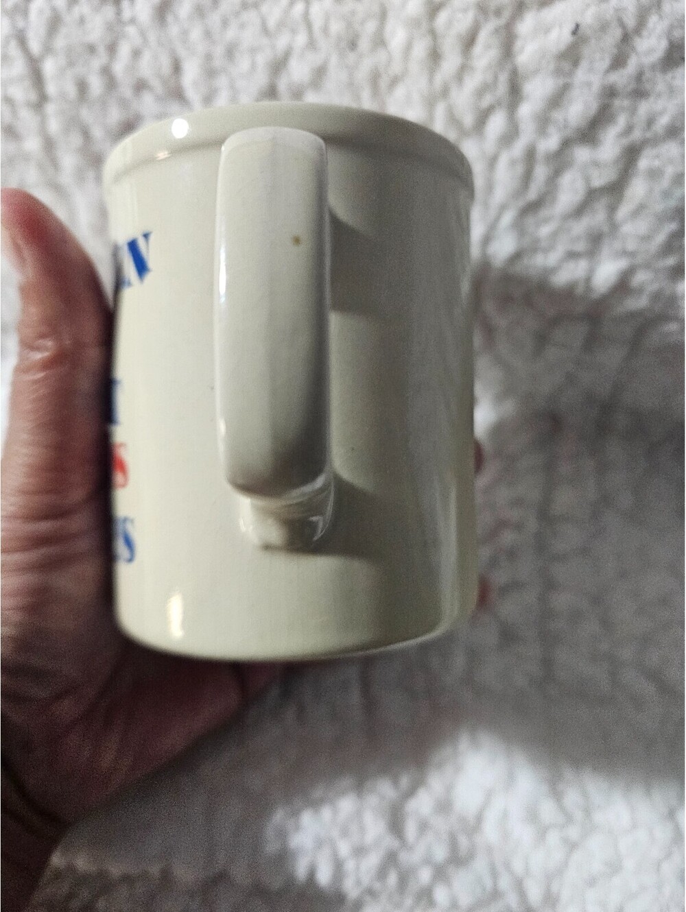 Vintage Postmen Are First Class Males Coffee Mug Cup Japan USPS Post Office 4" - Picture 3 of 7
